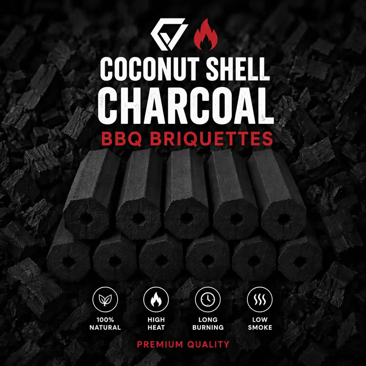 BBQ Coconut Shell Charcoal | Cocovnex