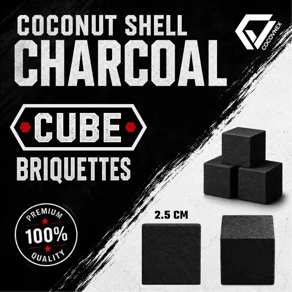Cube Coconut Shell Charcoal | CocoVnex