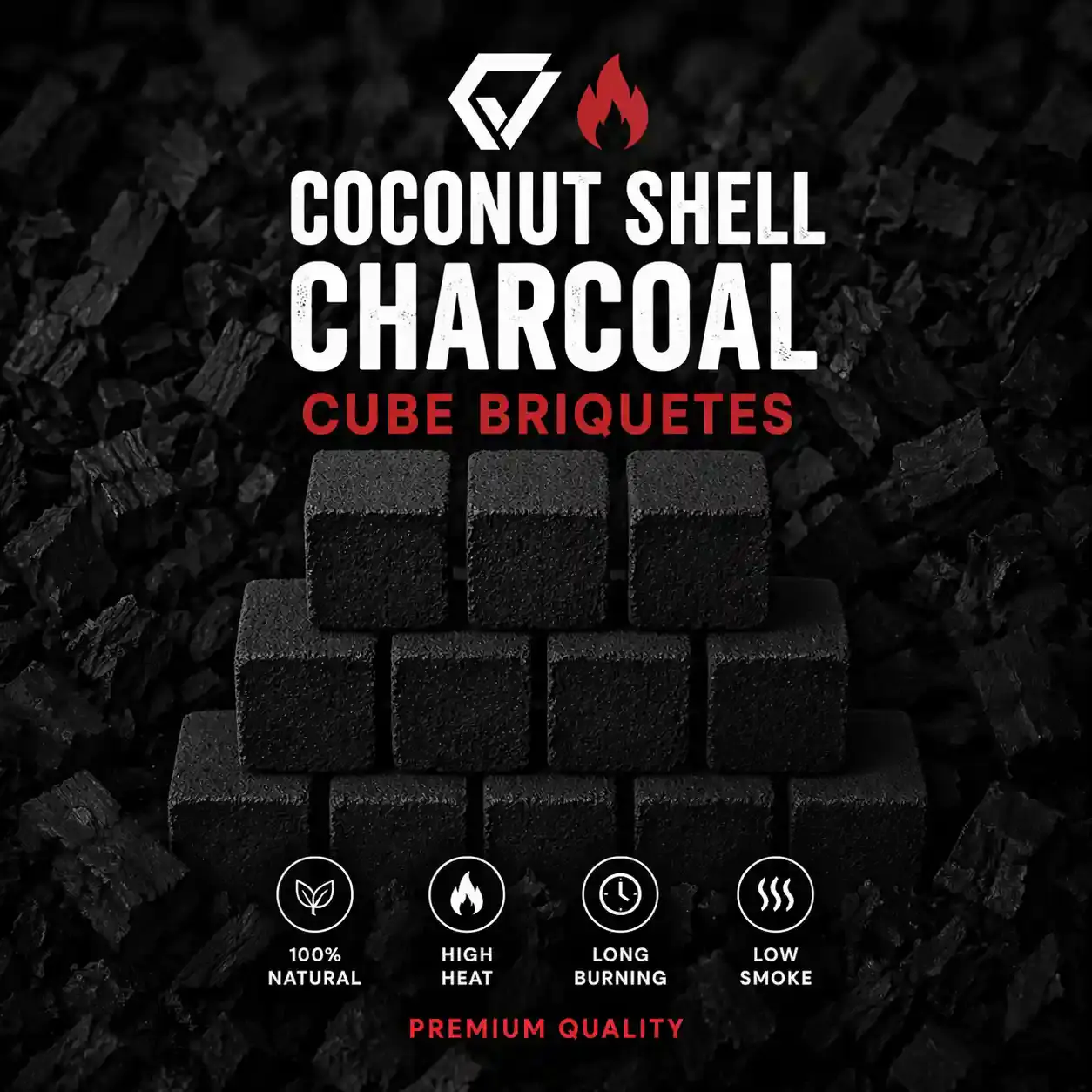 Cube Coconut Shell Charcoal | Cocovnex