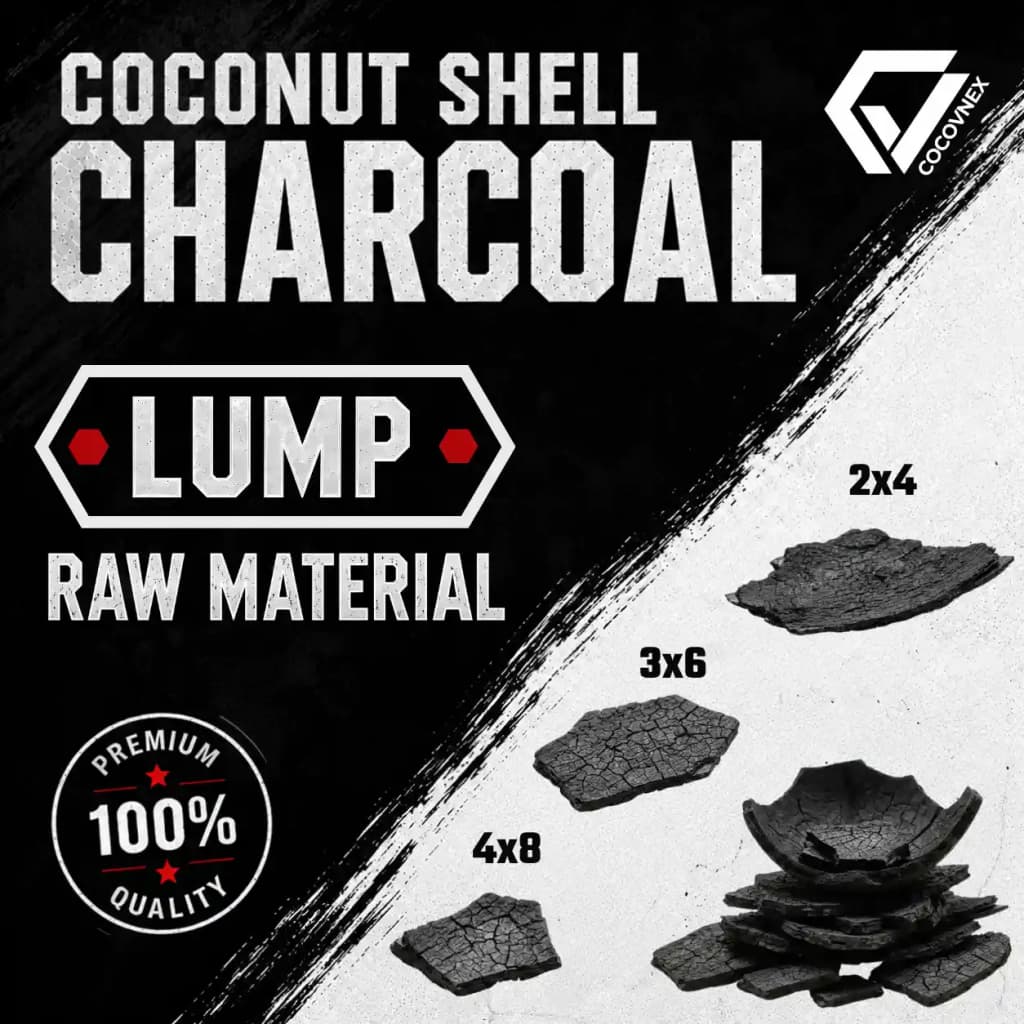 Lump Coconut Shell Charcoal | CocoVnex
